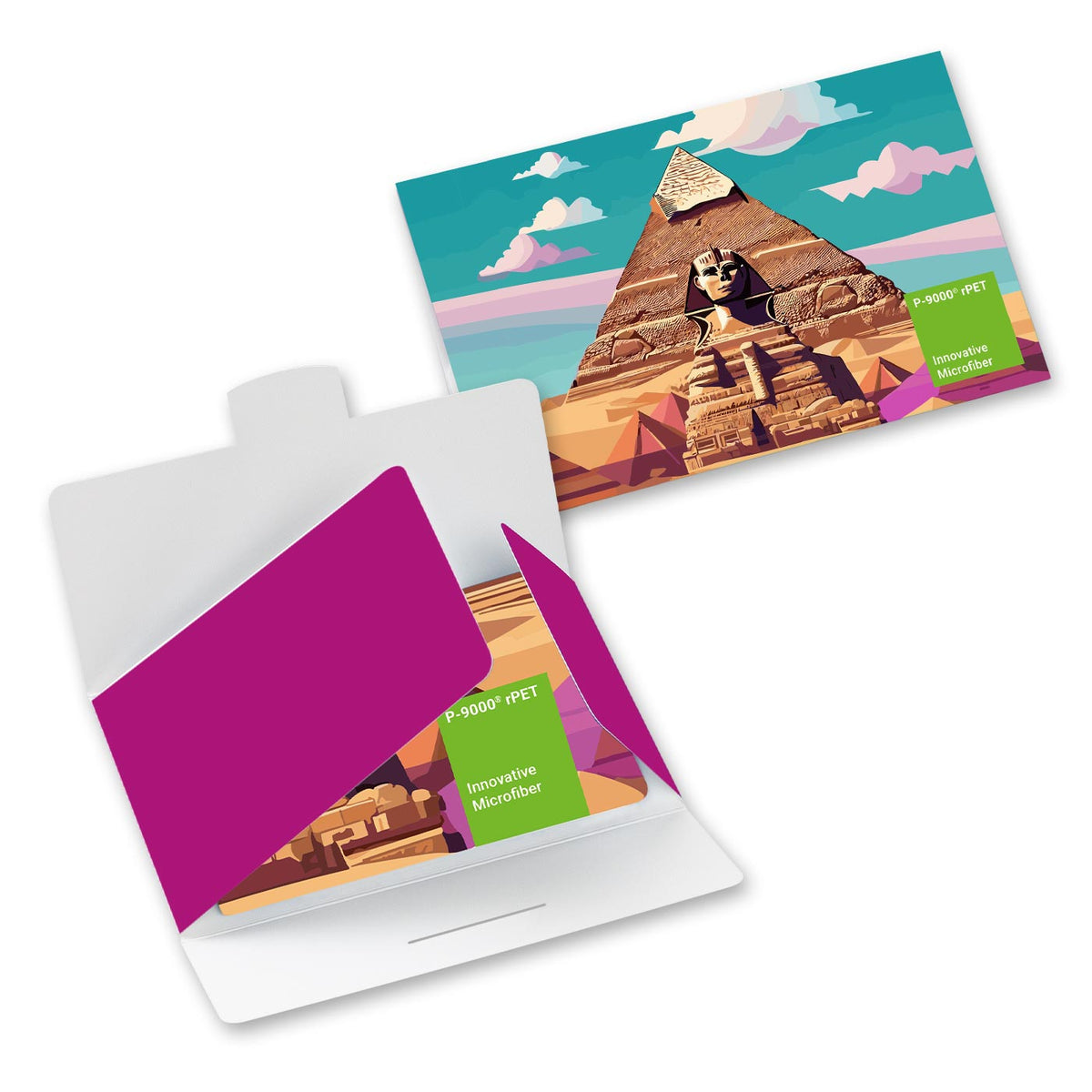 POLYCLEAN Chiffonnette pour écran en rPET 30x20 cm sous étui papier, formule tout compris