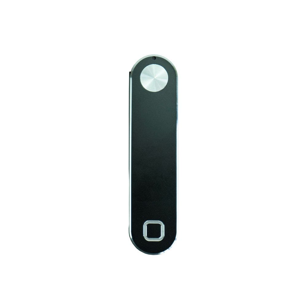 Schwarzer, verstellbarer iPhone Mount eingeklappt