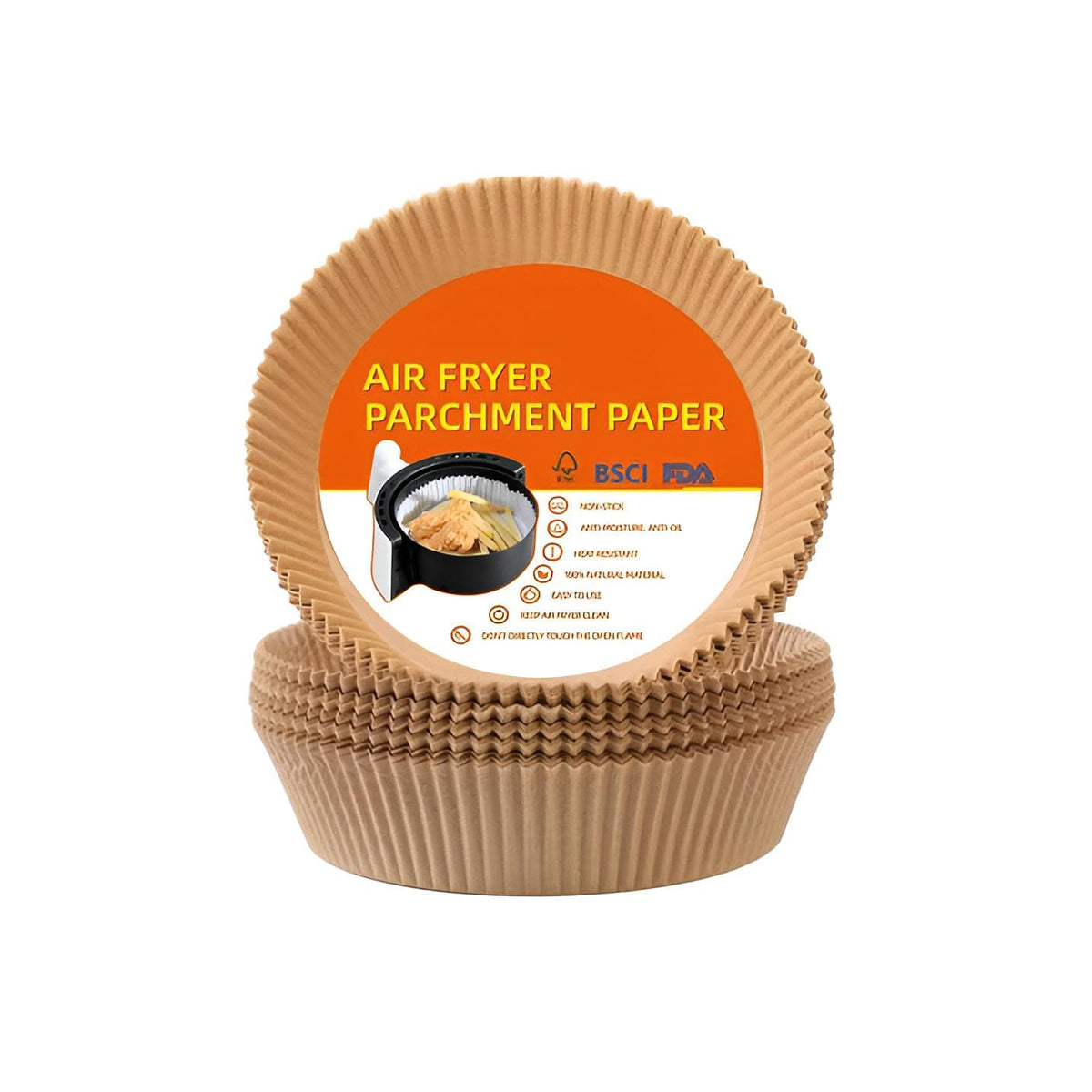 Beiges Backpapier für Airfryer