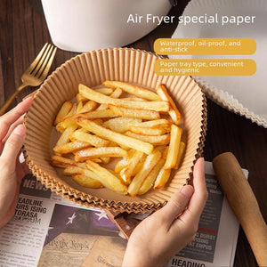 Beiges Backpapier für Airfryer mit Produktdetails