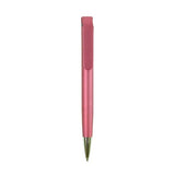 Moderner, pinker Kugelschreiber mit silbernen Details