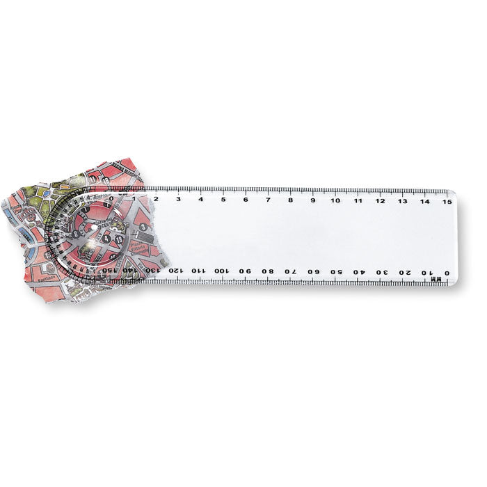 Règle loupe/rapporteur
