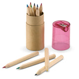 12 colored pencils