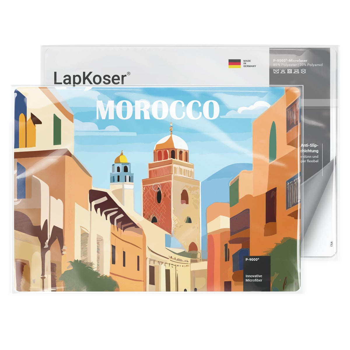 LapKoser® Tapis pour ordinateur portable 3 en 1, 21x15 cm, pack tout inclus