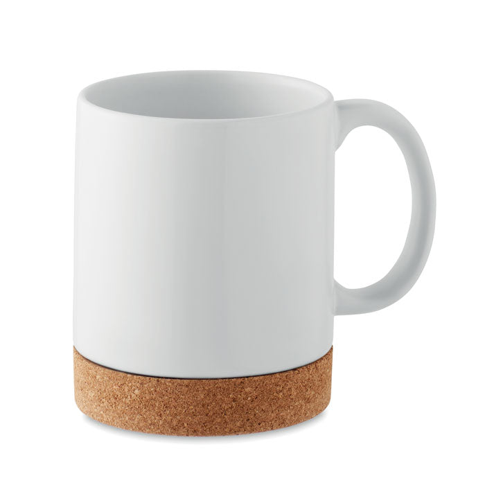 Mug en céramique avec couvercle en liège 280 ml