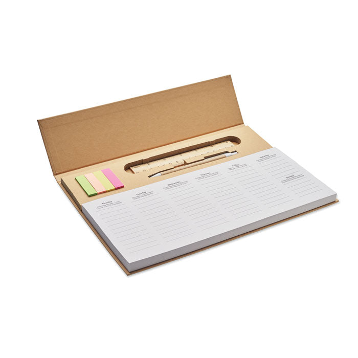 Agenda hebdomadaire de 125 pages