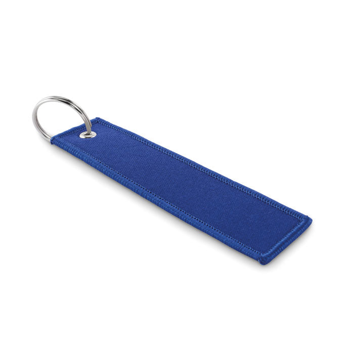 Porte-clés en polyester avec étiquette