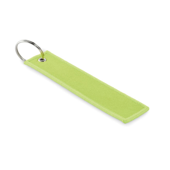 Porte-clés en polyester avec étiquette