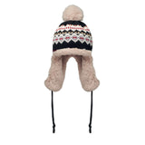Knitted earflap hat