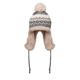 Knitted earflap hat
