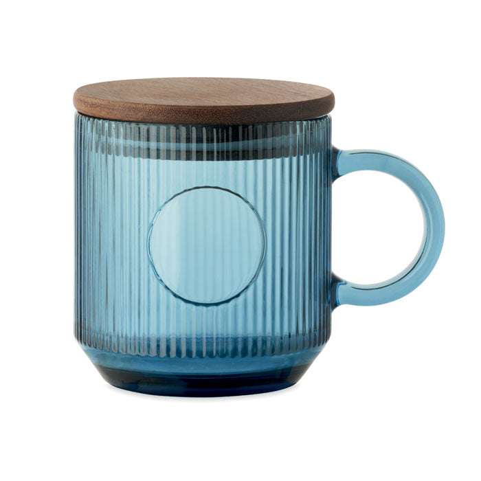 Gobelet en verre nervuré 300ml