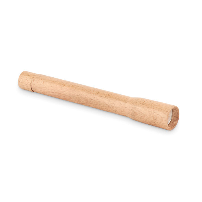 Lampe torche COB en bois