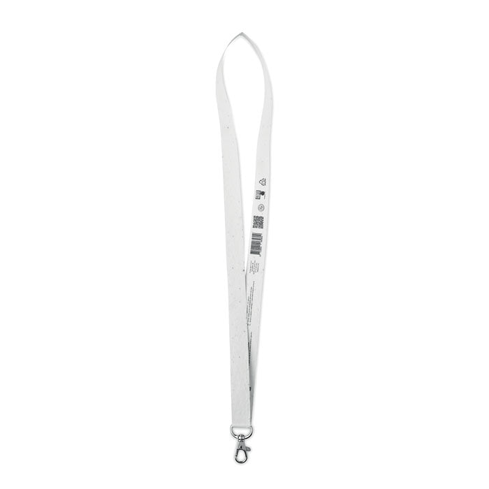 Cordon porte-badge avec papier ensemencé