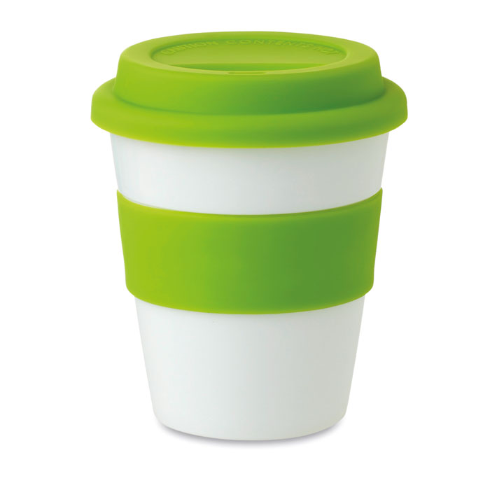 PP cup with silicone lid