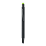 Push-button ballpoint pen with stylus
