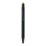 Push-button ballpoint pen with stylus