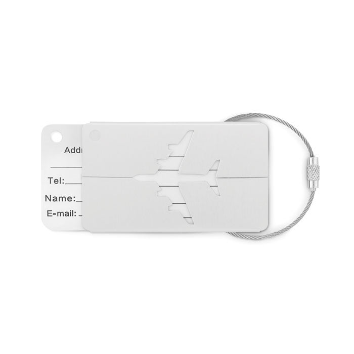 Aluminum luggage tag