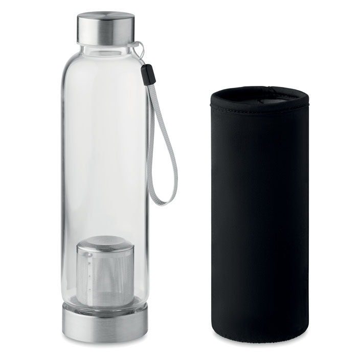 Bouteille d'eau en verre à paroi simple