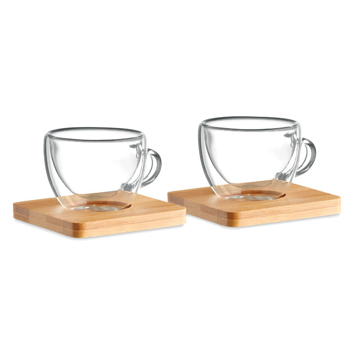 Set of 2 espresso glasses