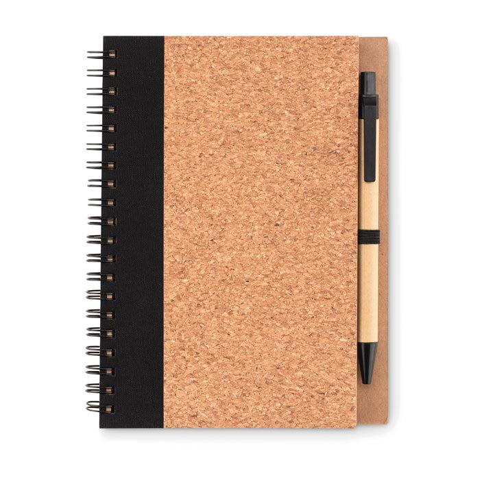Cork-covered notebook