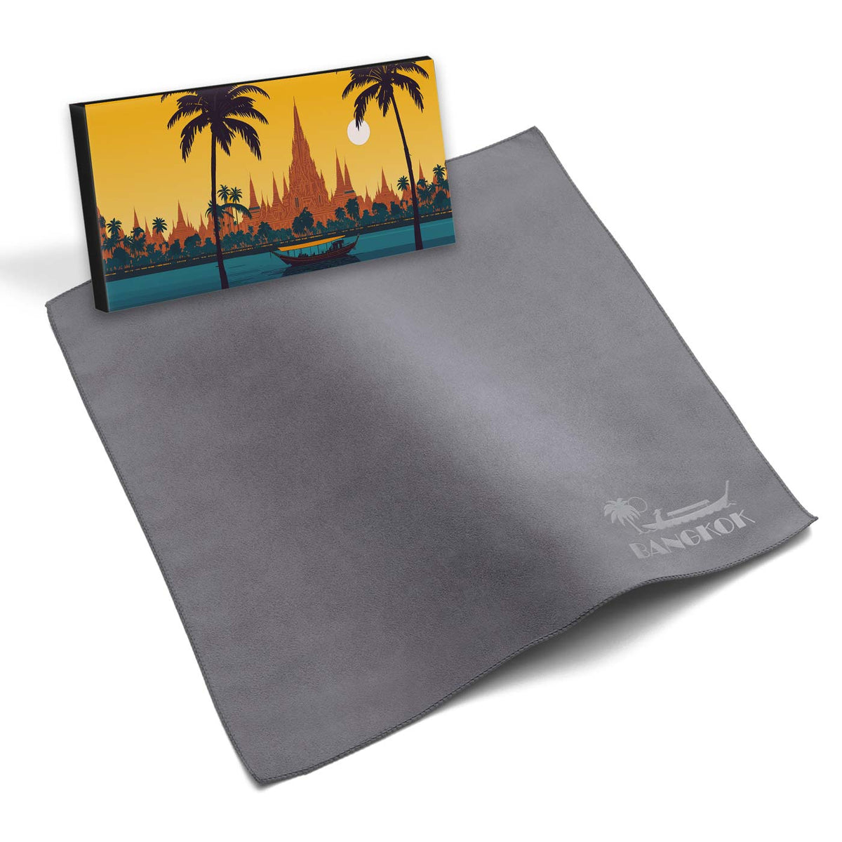 Chiffon gaufré en microfibre 30x30 cm en boîte pliante, paquet tout compris
