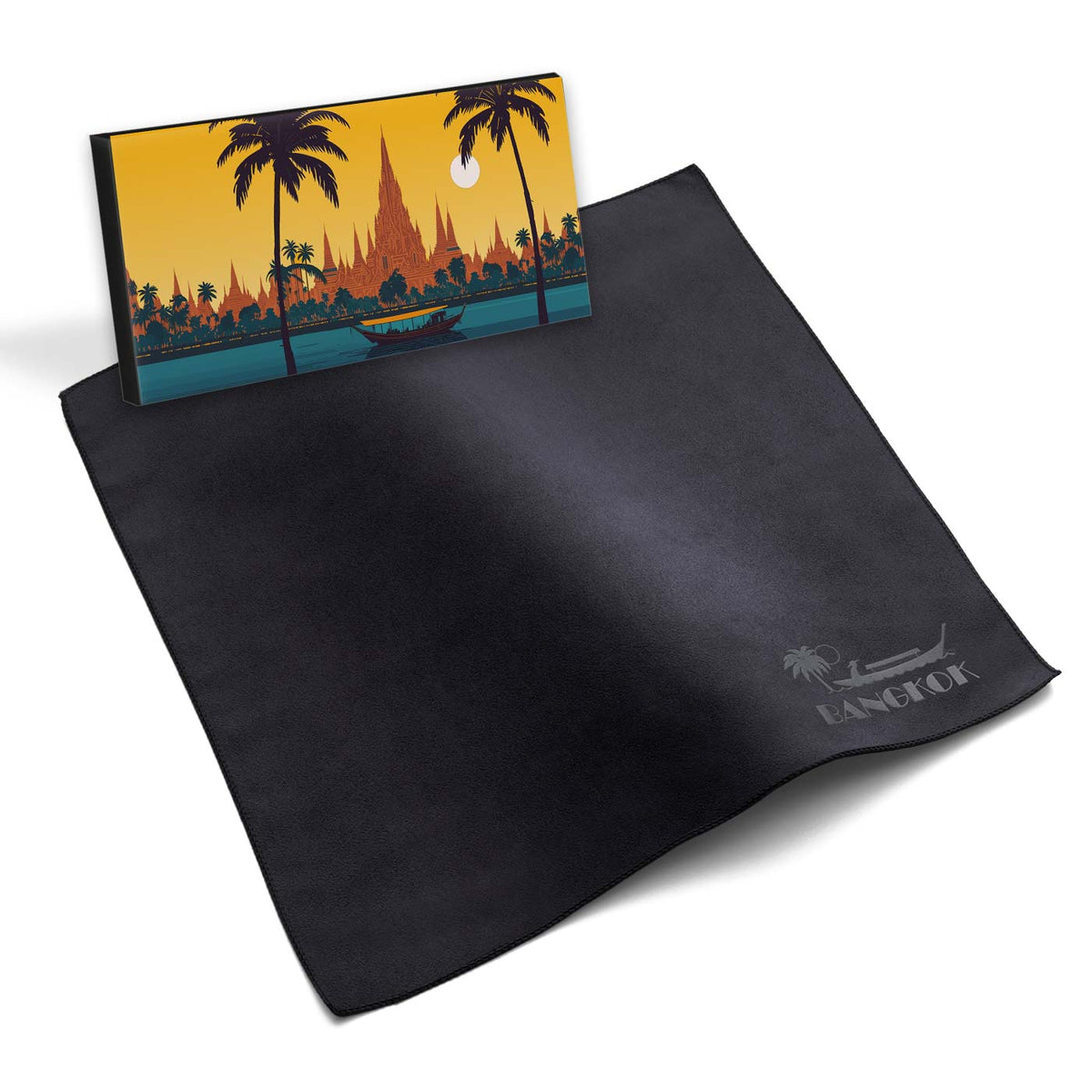 Chiffon gaufré en microfibre 30x30 cm sous étui, Forfait tout compris