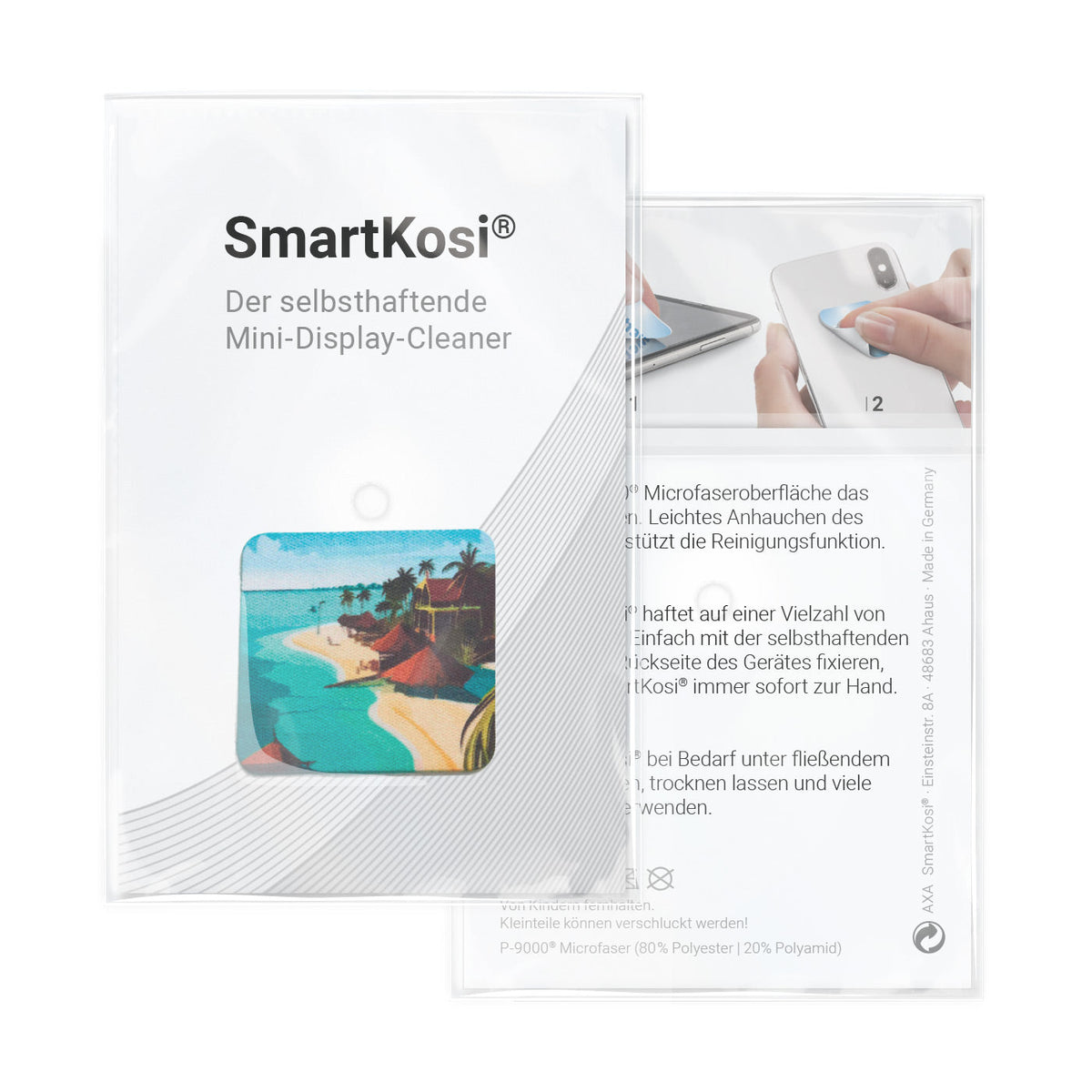 Nettoyant d'écran SmartKosi® 2,8x2,8 cm - 2 semaines de délai de livraison ! Pack tout inclus